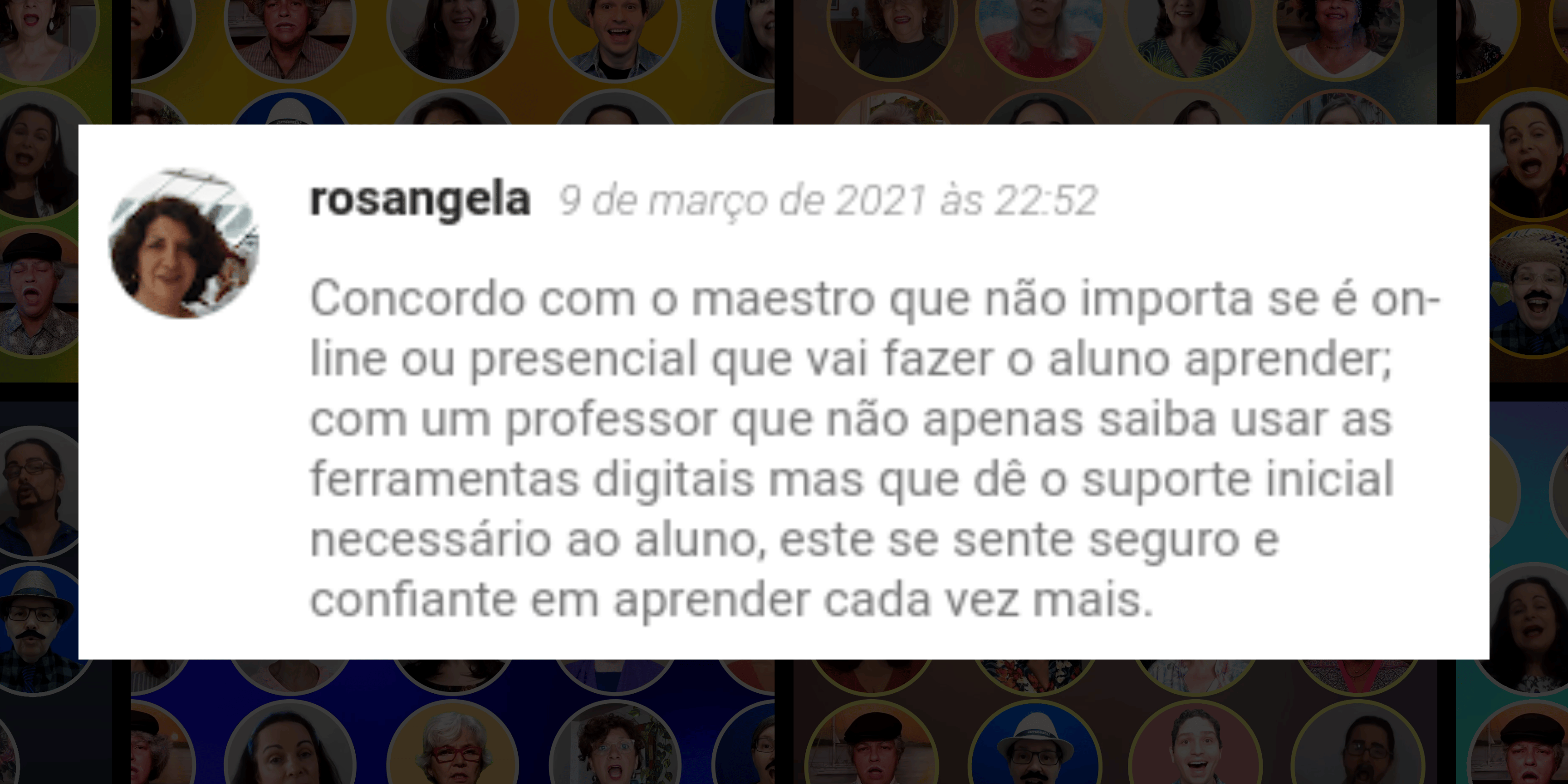 Depoimento de aluno 7